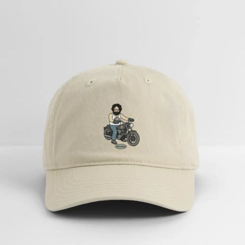 Life is dead. Jerry's Hog Grateful Dead Stealie Dad Hat - khaki